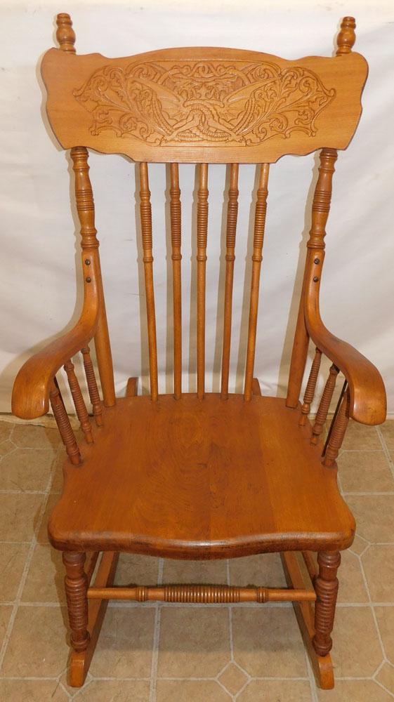 Antique Walnut Rocker (1 of 3)