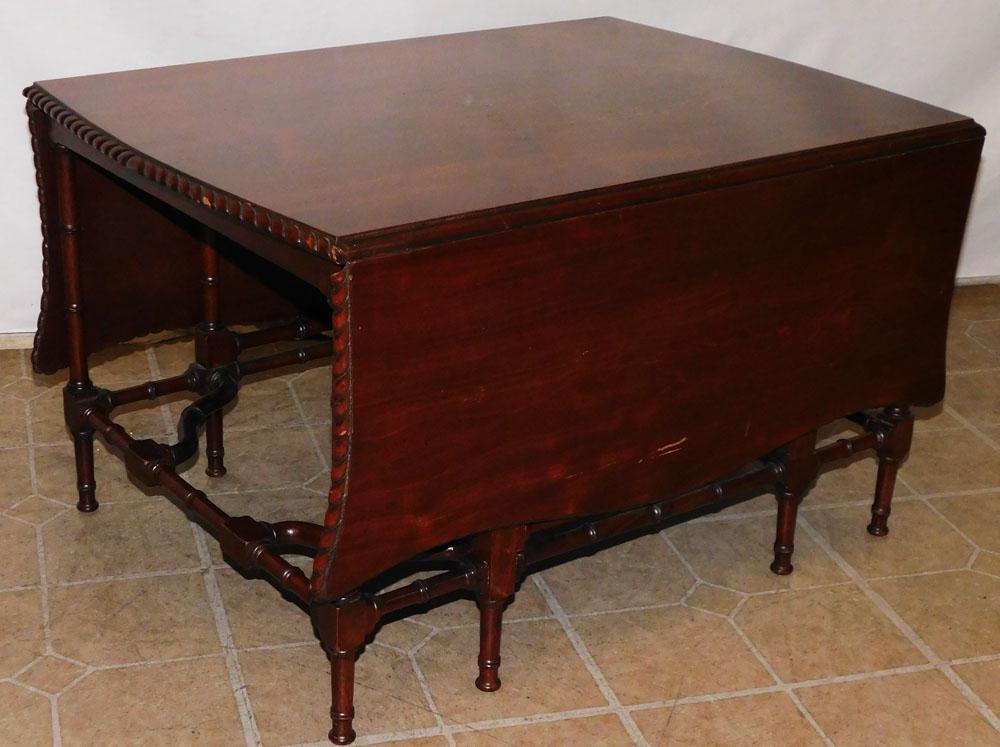 Mahogany Drop Leaf Gate Leg Tea Table (1 of 4)