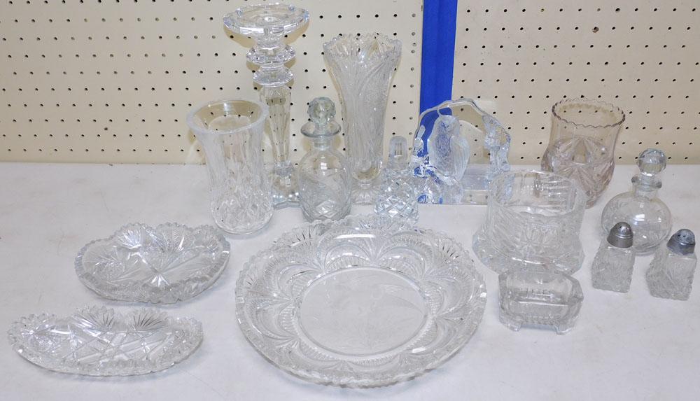 Lot Cut Glass & Pressed Glass Items (1 of 3)