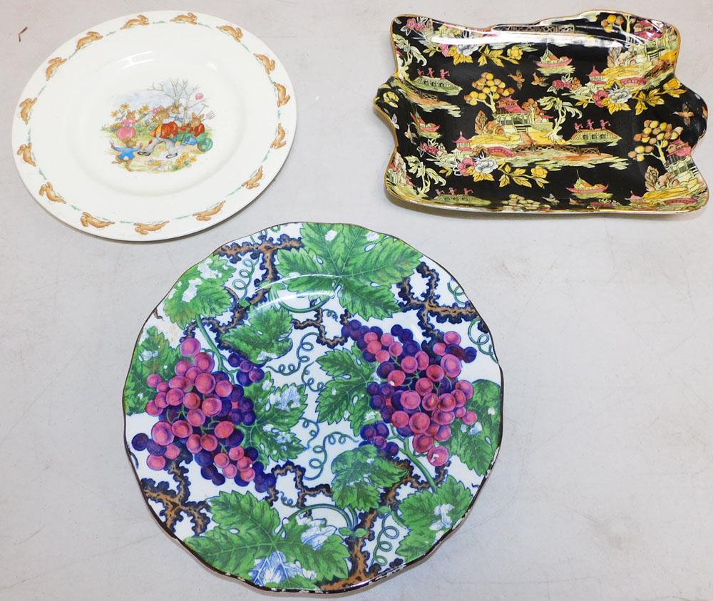 Royal Doulton Bunnykins Plate, Antique Spode Plate, & English Royal Winton Plate (1 of 7)