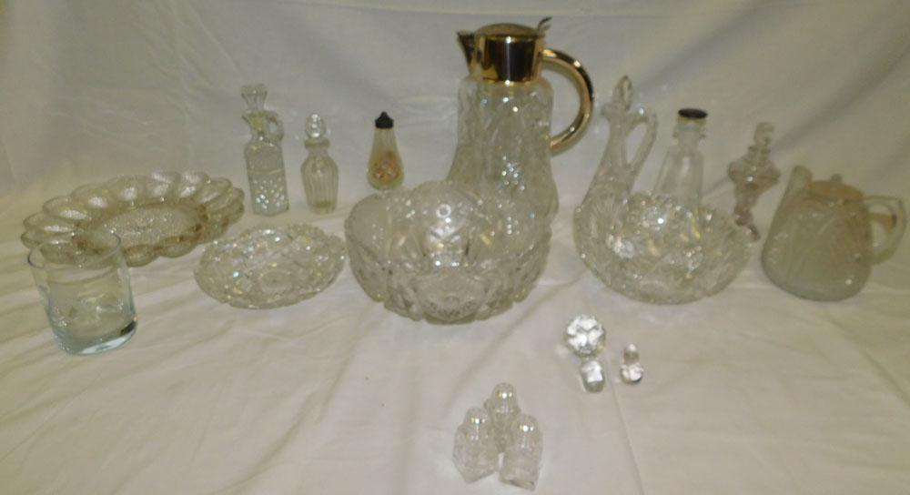 Lot Cut Glass Items (1 of 5)