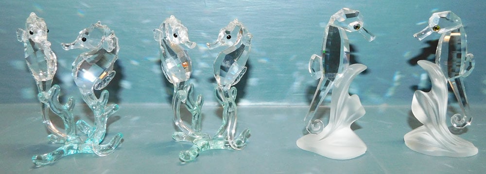 4 Swarvoski Crystal Sea Horses (1 of 2)