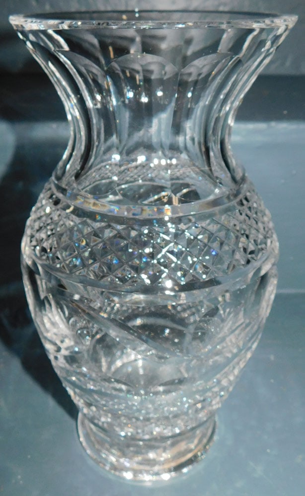 Signed Waterford Crystal Vase (1 of 2)