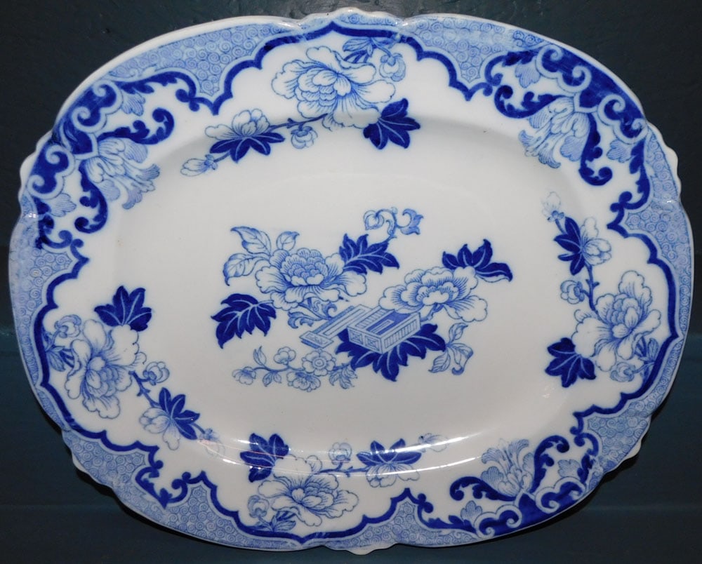 Blue & White Porcelain Platter (1 of 3)