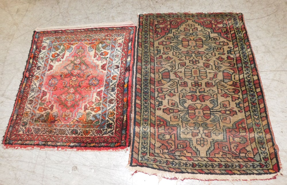 2' x 2' 4" & 2' x 2' 11" Antique Handmade Oriental Rugs (1 of 3)