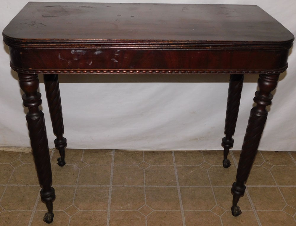 Antique Mahogany Sheraton Game Table (1 of 11)