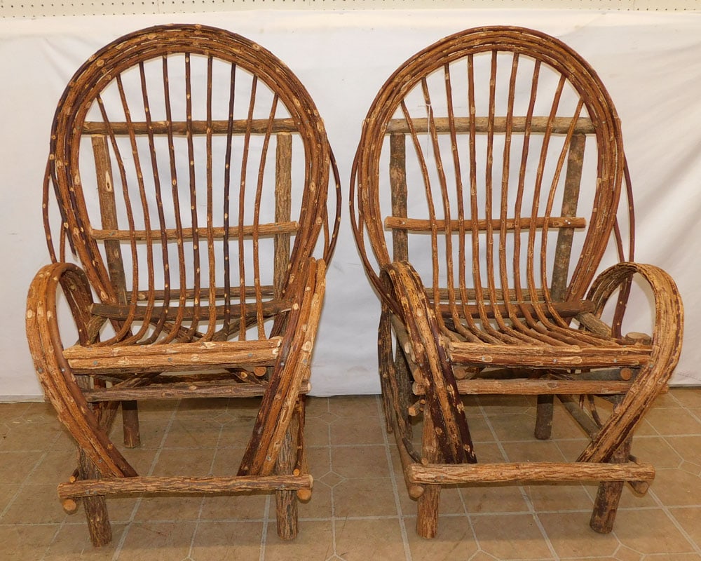 Pair of Adirondack Style Arm Chairs (1 of 2)