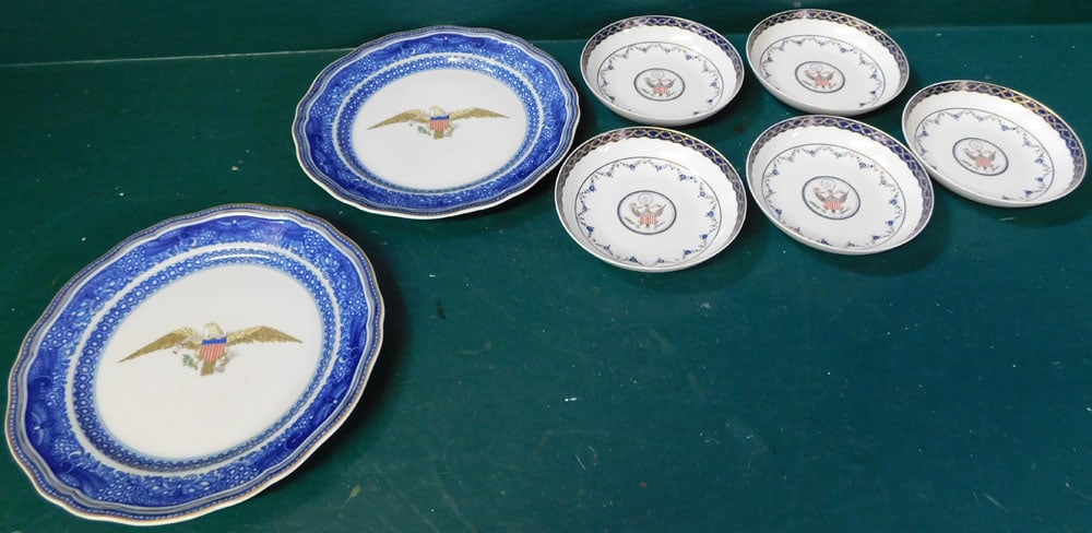 Lot of Armorial Porcelain, Oriental Teapots, & Oriental Boxes (1 of 4)