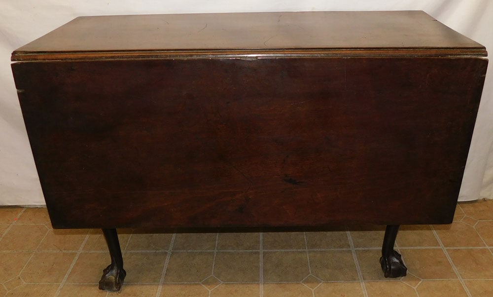Early 19th Century American Mahogany Console with Ball & Claw Feet (1 of 5)