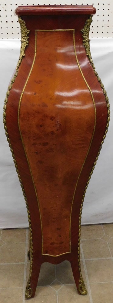 Rosewood & Burl Wood French Pedestal with Bronze Ormolu (1 of 4)