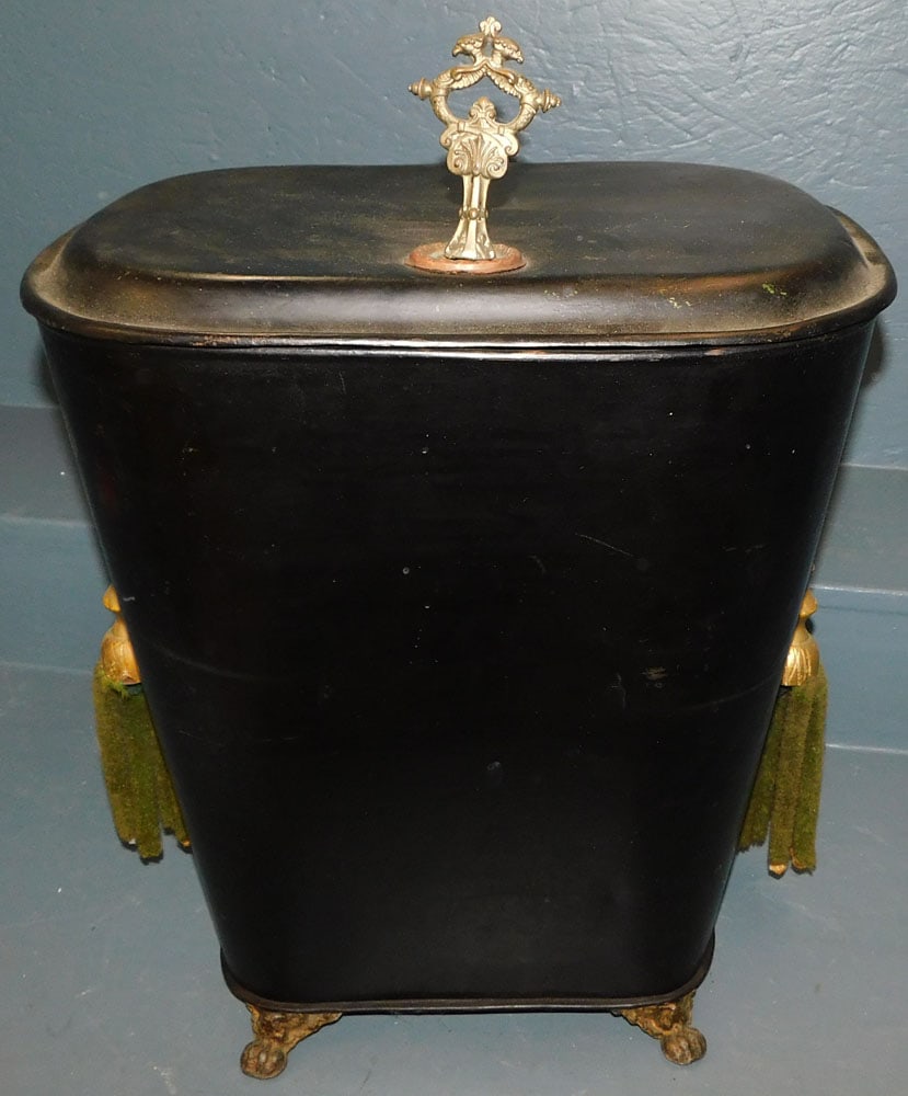 Antique Tole Painted Bucket (1 of 4)