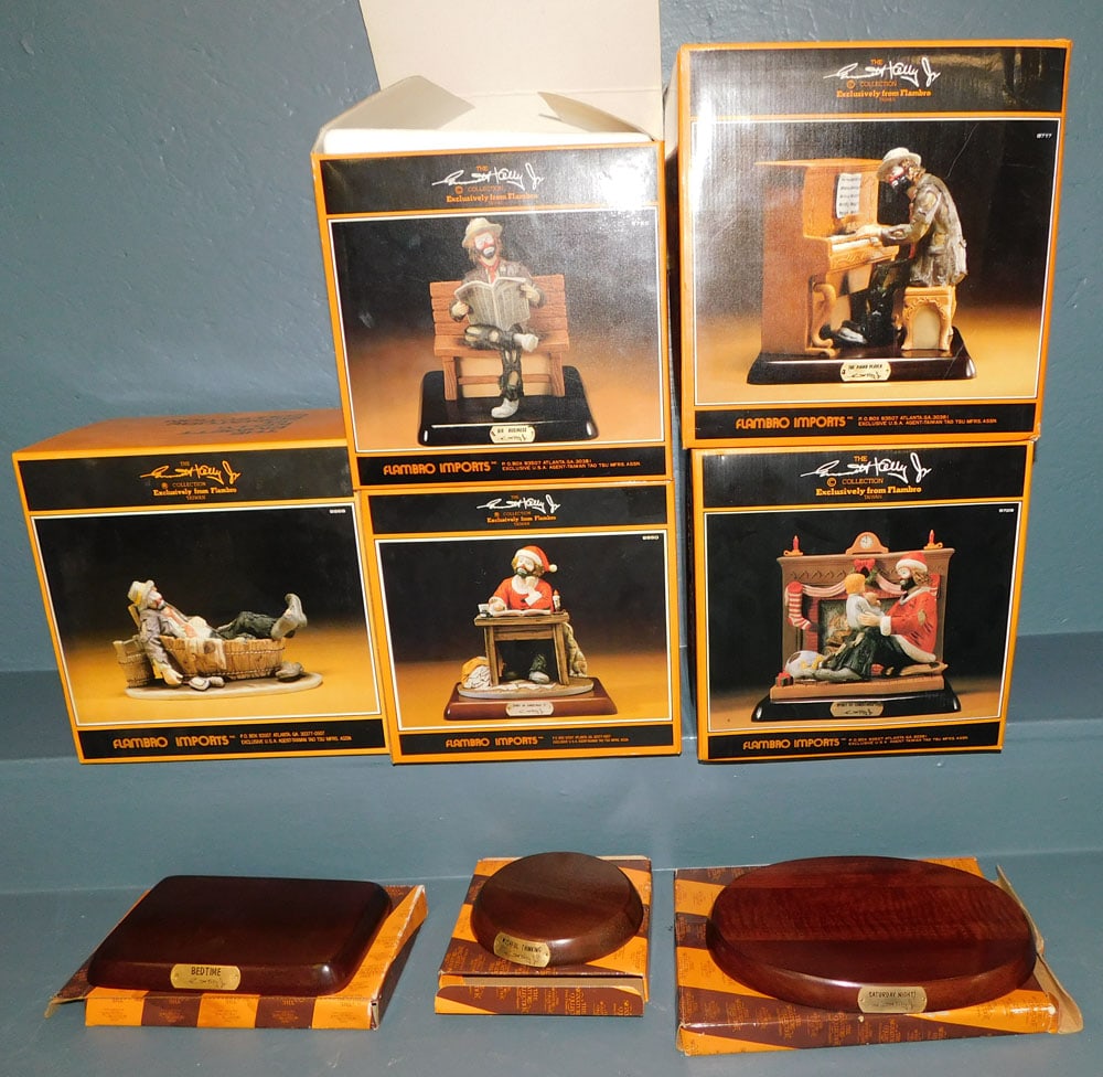 5 Emmett Kelly Jr. Clown Figures (1 of 6)