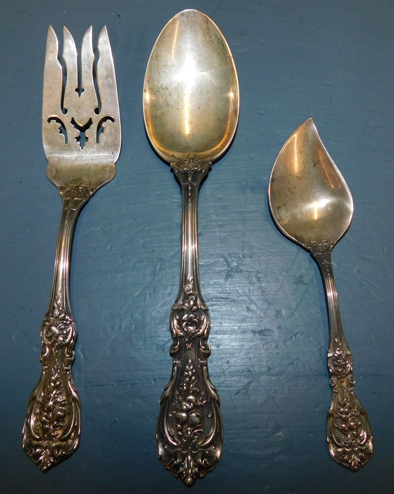 3 Sterling Serving Pieces, (6.5. T.O) (1 of 3)