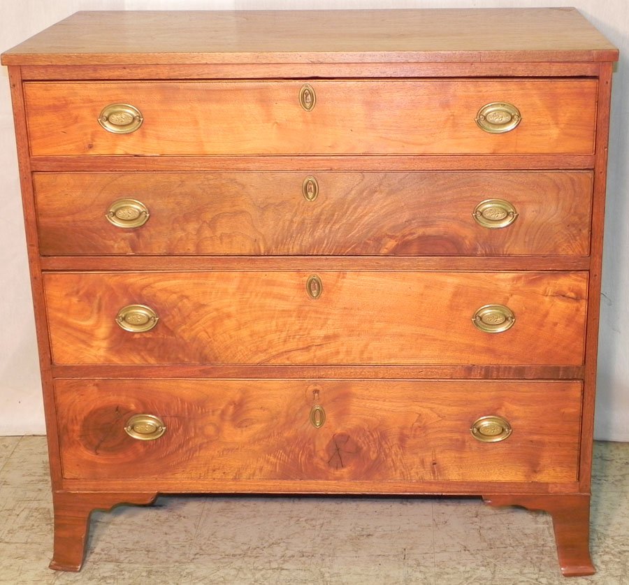 HW walnut chest circa 1800, found in VA.: Hepplewhite walnut chest circa 1800, found in VA. 38 1/4" wide x 20 1/4'" deep x 37 1/4" tall.
