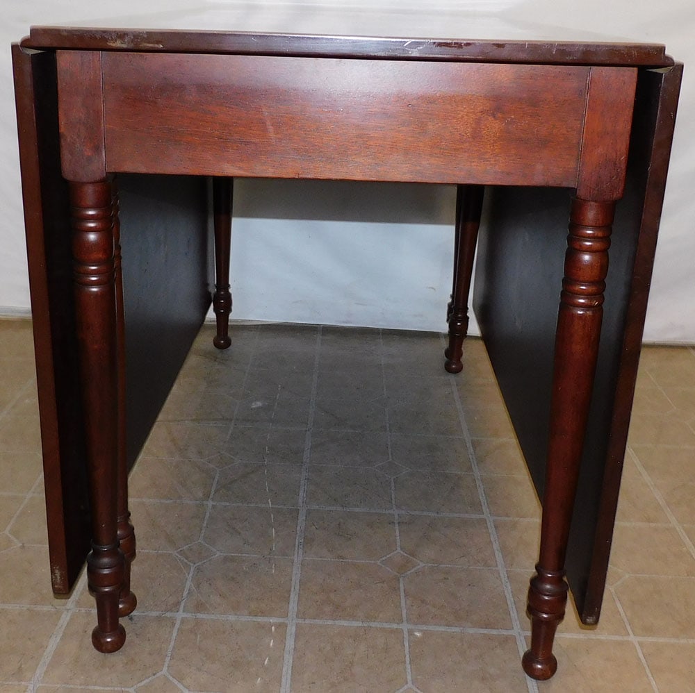 Antique Mahogany Drop-Leaf Dining Table (1 of 4)