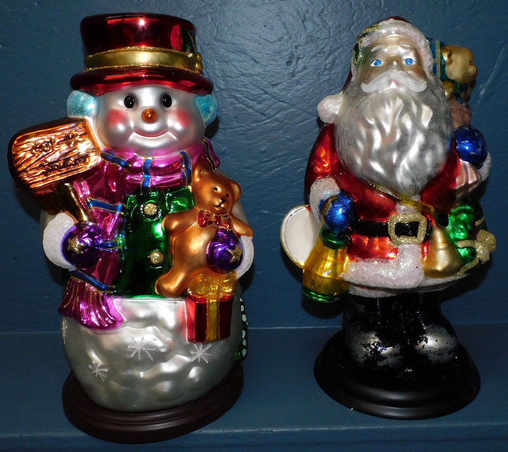 2 Vintage Glass Christmas Decorations (1 of 2)