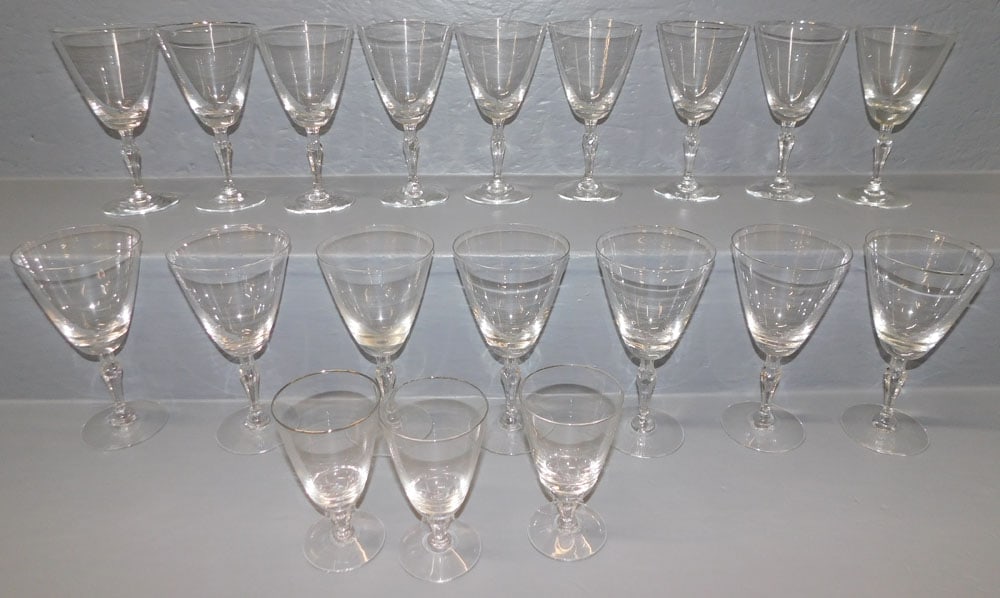 Lot of Signed Fostoria Stemware (1 of 4)
