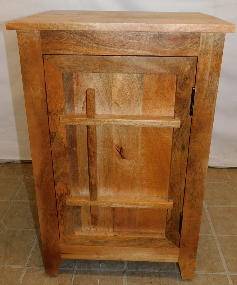 French Walnut 1 Drawer Night Stand (1 of 4)