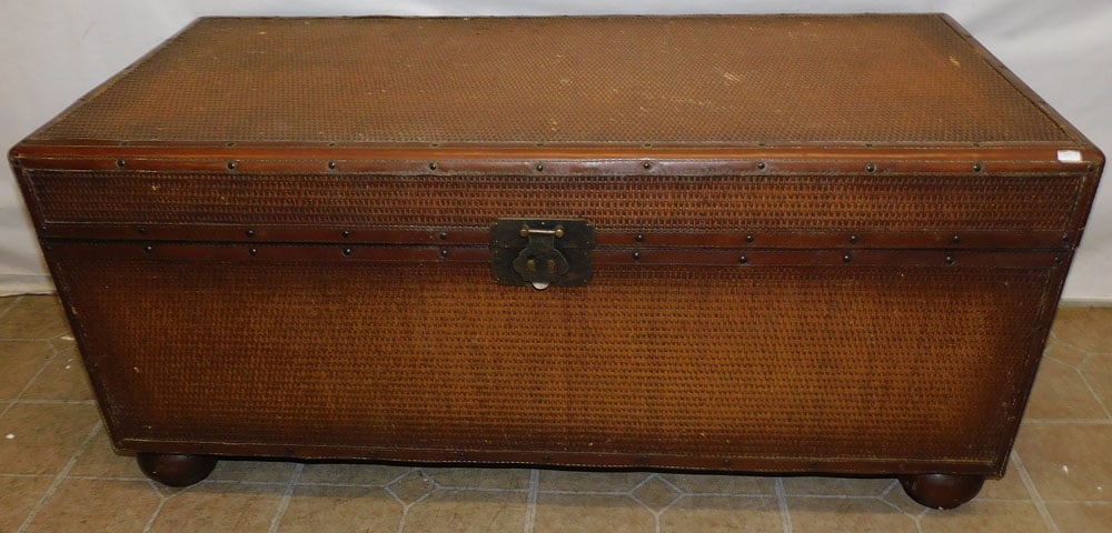 Wicker Wrapped Trunk (1 of 5)