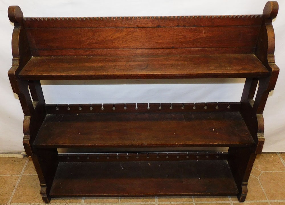 Antique Walnut Wall Shelf (1 of 3)