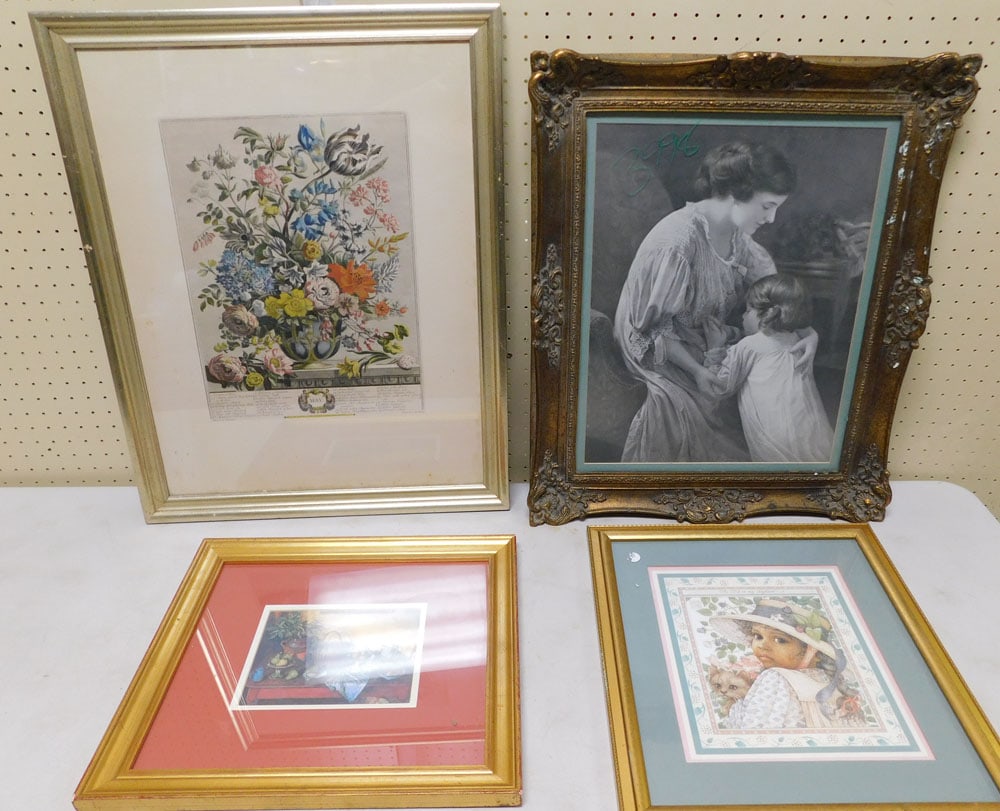 Lot of 4 Framed Prints (1 of 6)