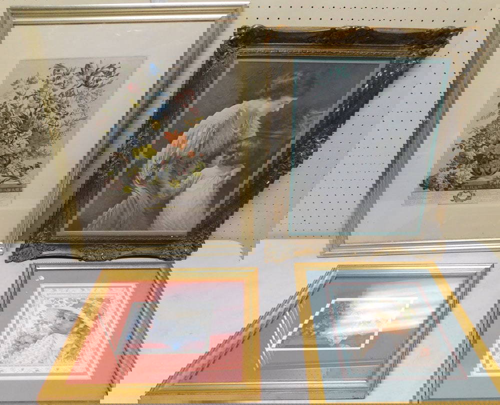 Lot Of 4 Framed Prints Auction