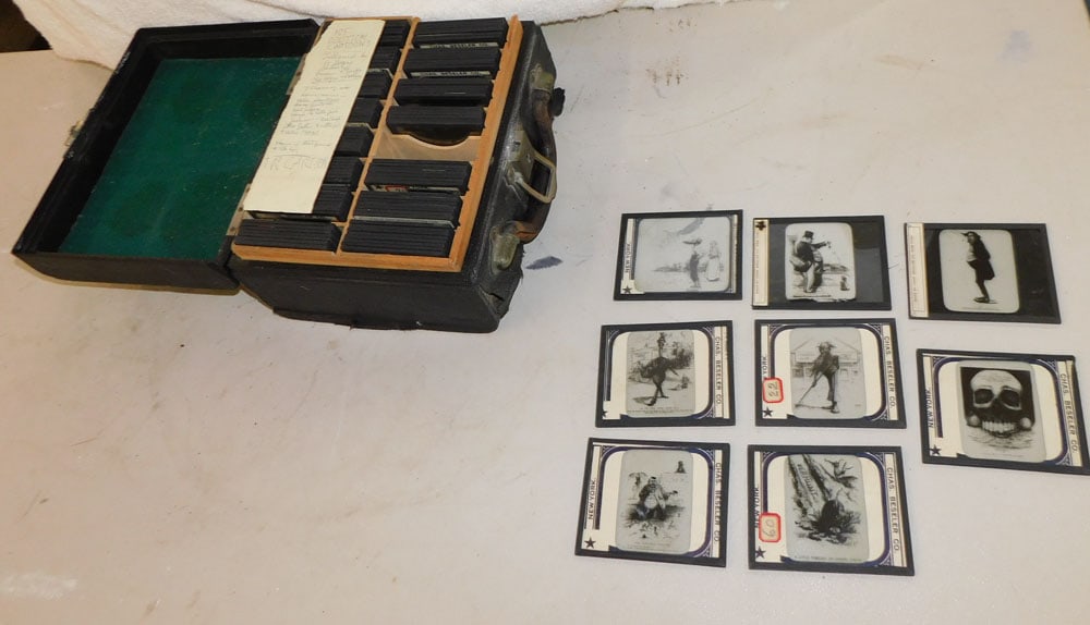 Vintage Case W/ Political Cartoons (1 of 5)