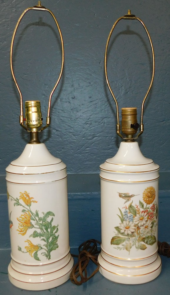 Pair Porcelain Lamps (1 of 4)