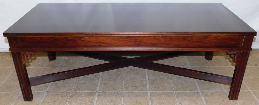 Cherry Chippendale Coffee Table (1 of 3)