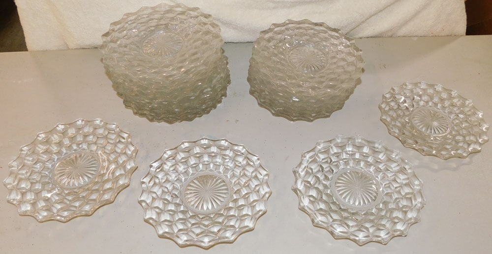 24 American Fostoria Dessert Plates (1 of 3)