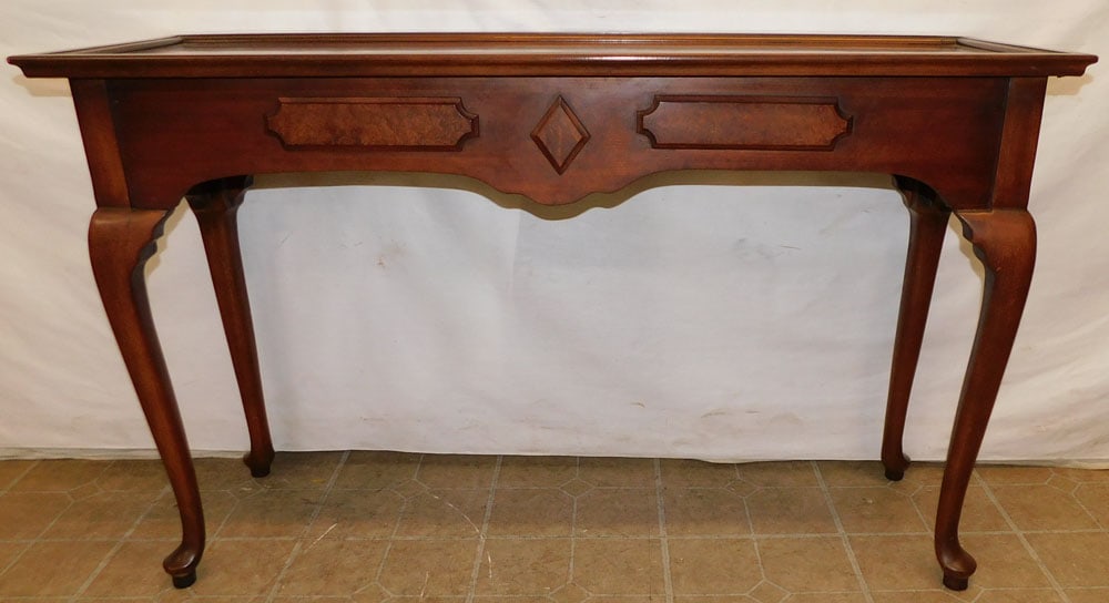 Cherry Queen Anne Style Sofa Table (1 of 4)