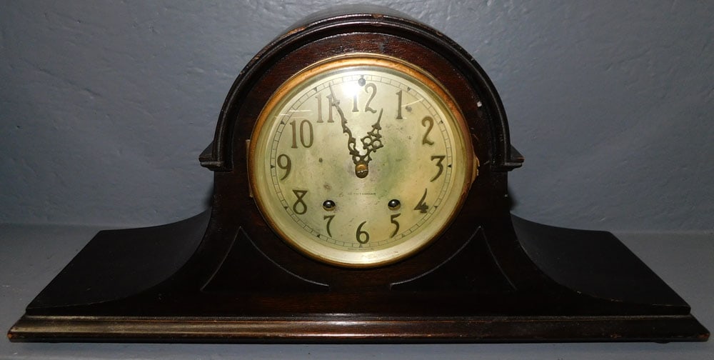 Antique Mahogany Seth Thomas Head & Shoulder Mantle Clock (1 of 3)