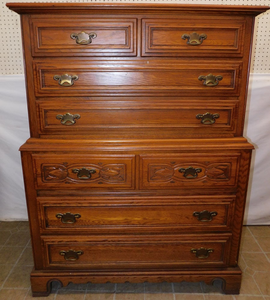 Oak Tall Chest By Link Taylor (1 of 6)