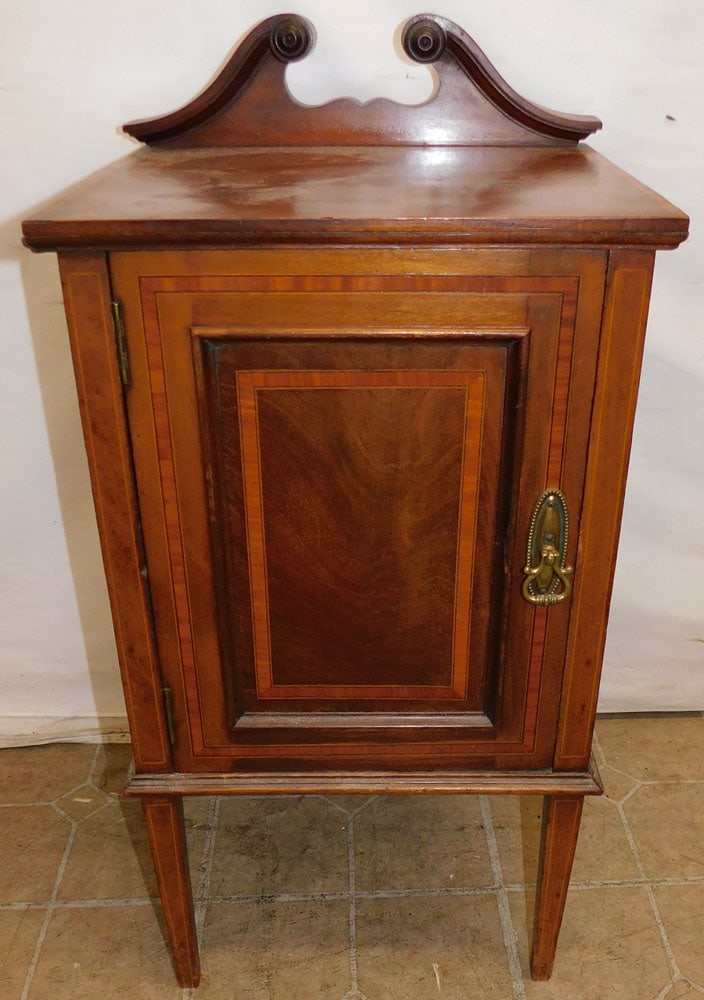 Antique Mahogany Inlay Night Stand (1 of 5)