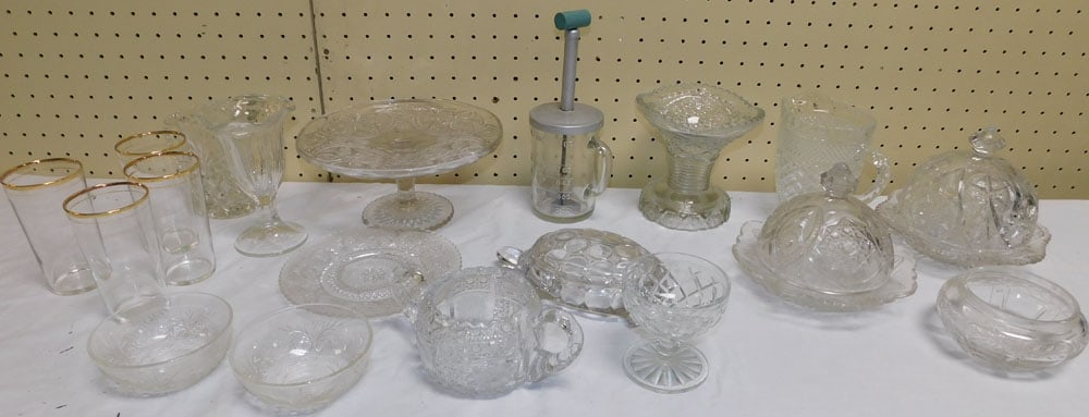 Lot Pattern & Pressed Glass Items (1 of 4)