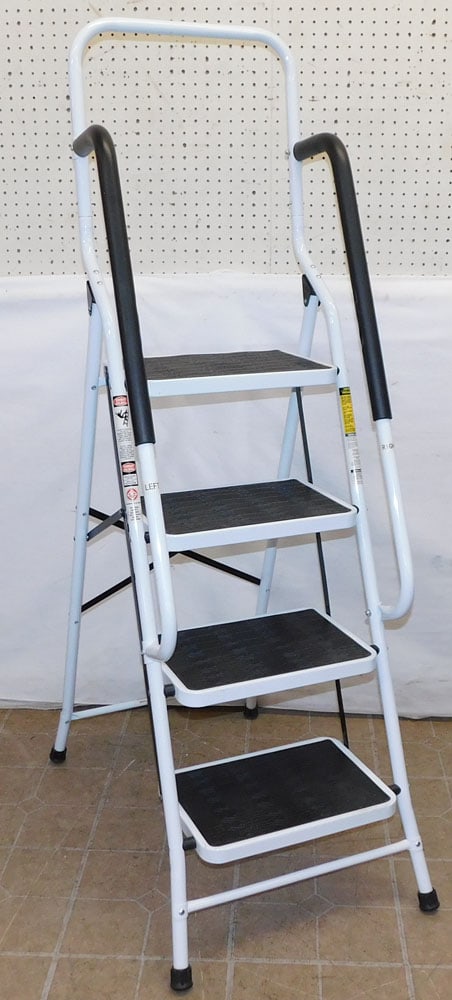 Painted Metal Folding Ladder (1 of 3)
