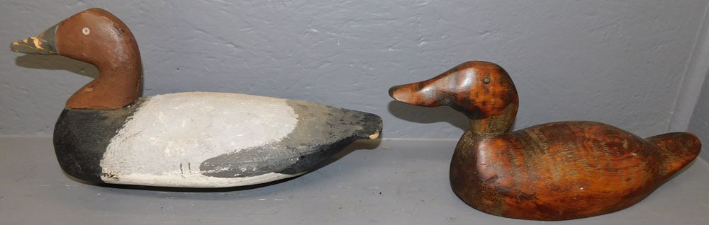 Two Wood Carved Duck Decoys (1 of 5)