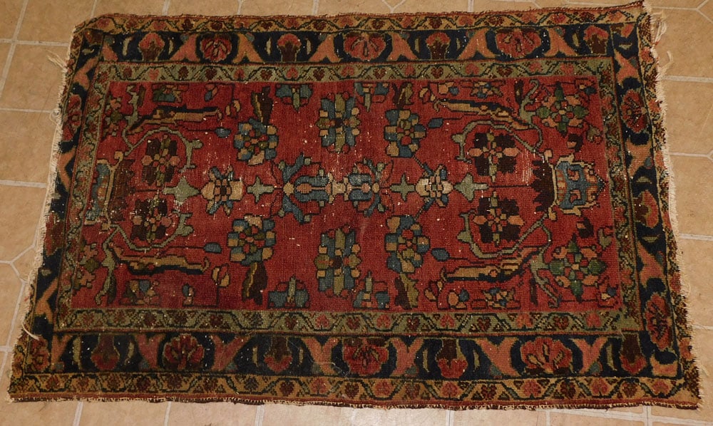 2' 5" X 3' 8" Antique Hand Made Oriental Rug (1 of 4)