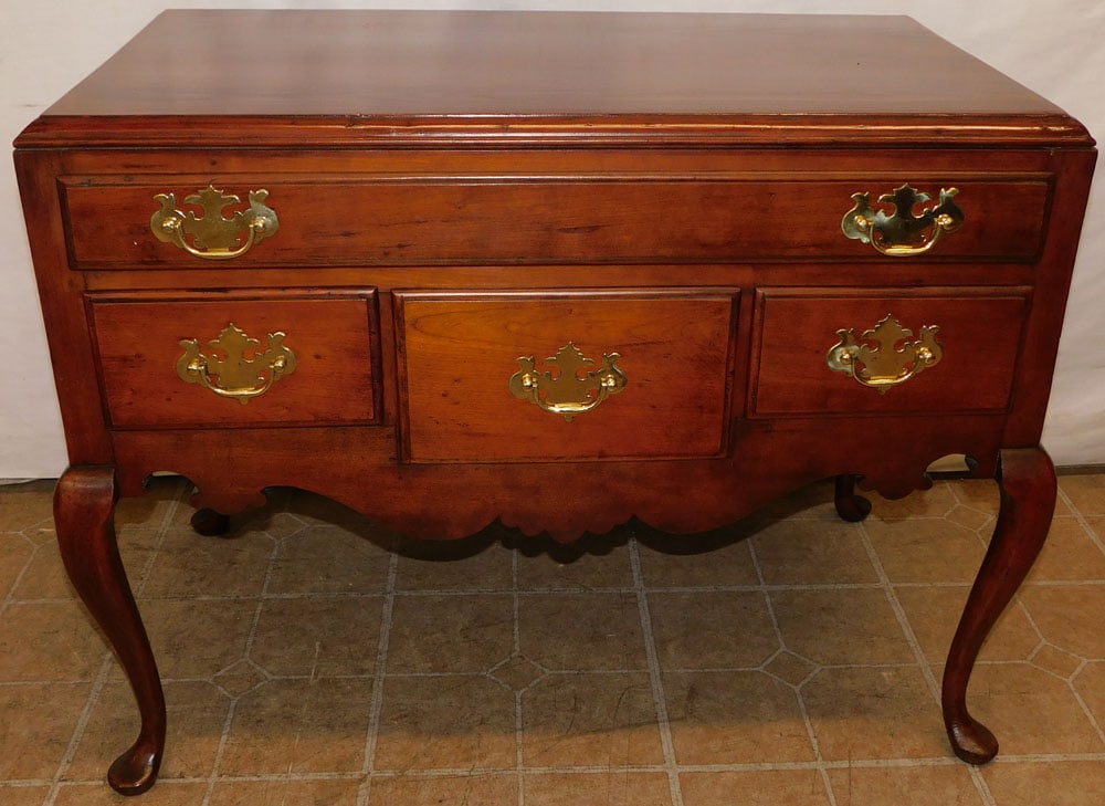 19th C Cherry Queen Anne Low Boy (1 of 7)