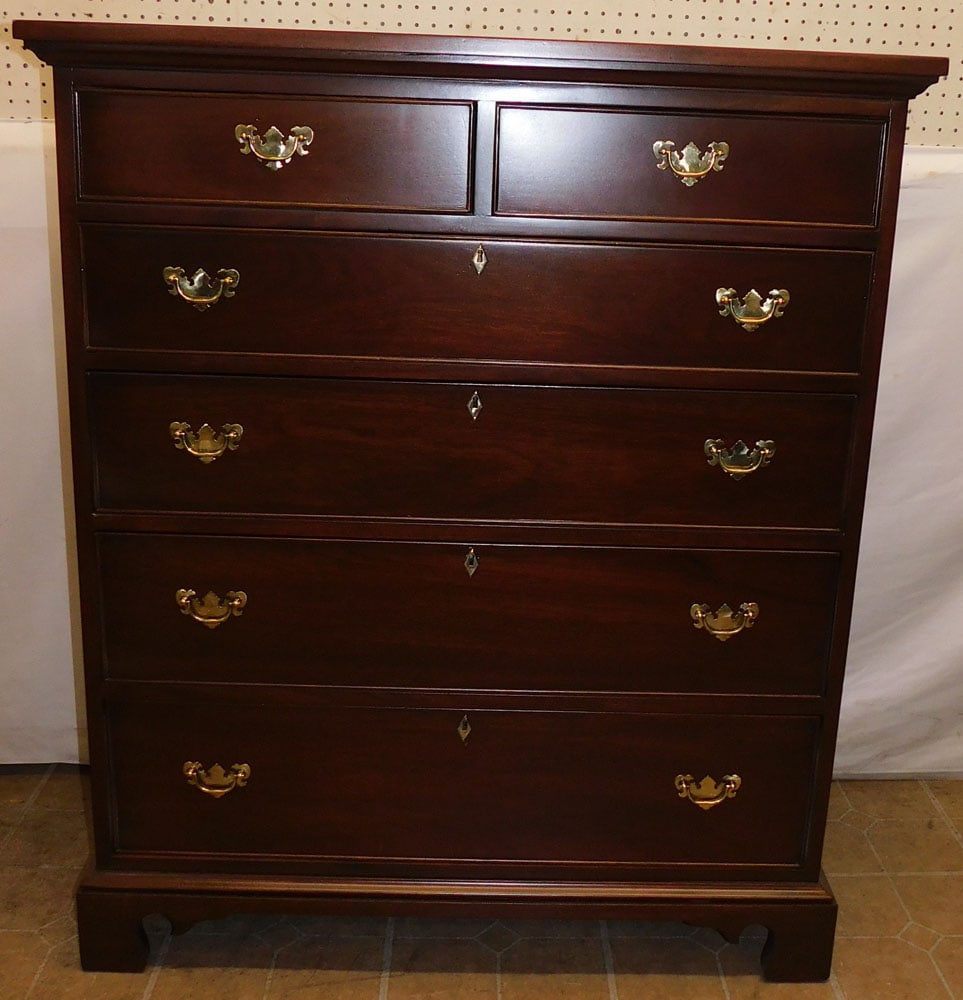 Mahogany 2/4 Drawer Chest By Craftique (1 of 10)