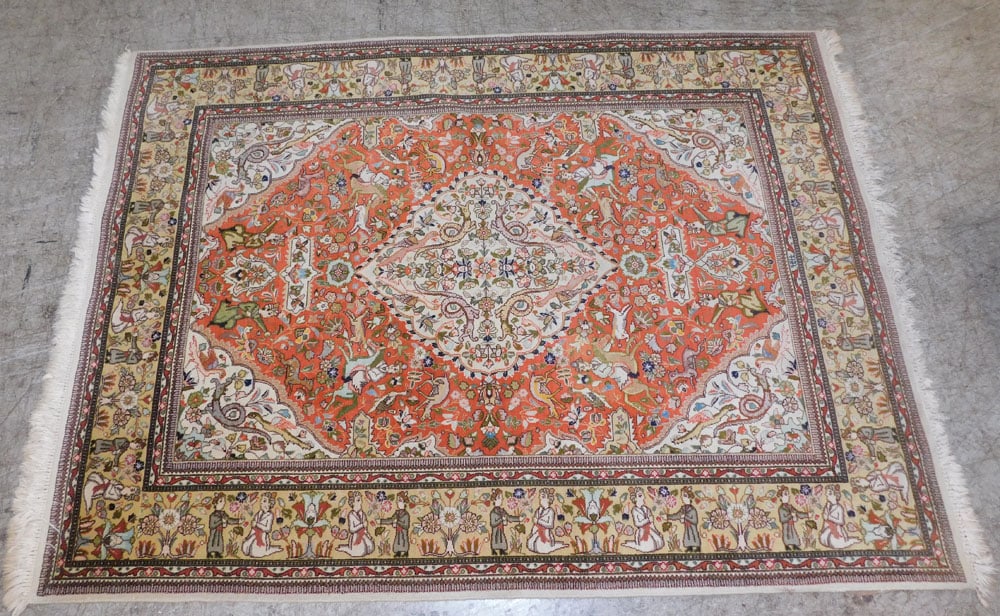 5' 0" X 6' 7" Hand Made Oriental Rug (1 of 6)
