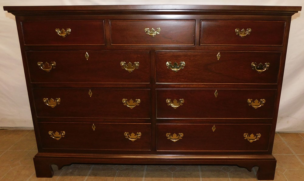 Mahogany 9 Drawer Chest by Craftique (1 of 6)