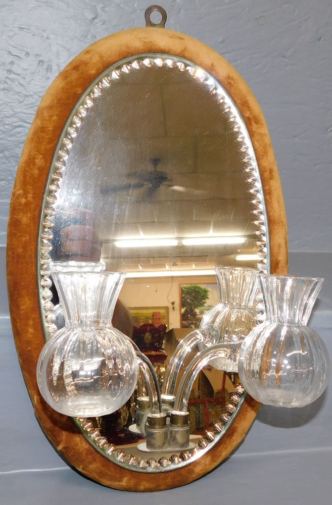 Victorian Mirrored Back Sconce (1 of 3)