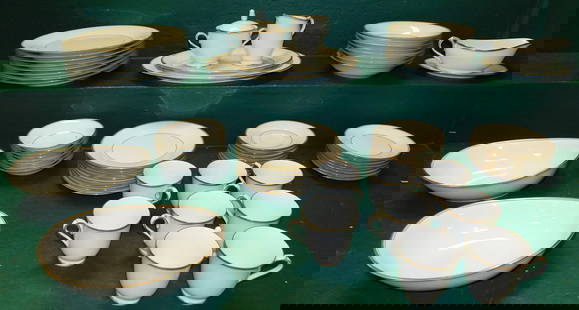 64 Pc Noritake China "Allison": 64 Pc Noritake China "Allison". ALL DESCRIPTIONS AND ANY CONDITION STATEMENT GIVEN BY LANGSTON AUCTION GALLERY ARE STRICTLY OPINIONS AND LANGSTON'S SHALL HAVE NO RESPONSIBILITY FOR ERRORS OR OMISSIONS