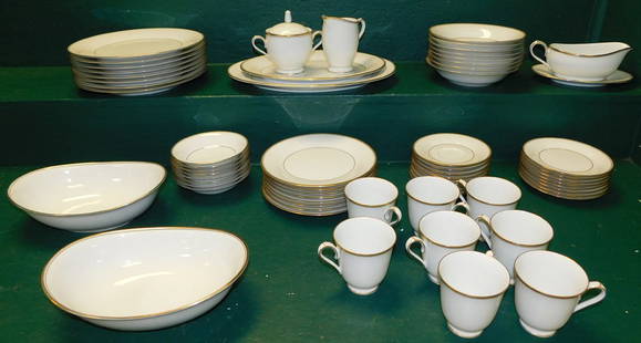 64 Pc Noritake China "Allison": 64 Pc Noritake China "Allison". ALL DESCRIPTIONS AND ANY CONDITION STATEMENT GIVEN BY LANGSTON AUCTION GALLERY ARE STRICTLY OPINIONS AND LANGSTON'S SHALL HAVE NO RESPONSIBILITY FOR ERRORS OR OMISSIONS