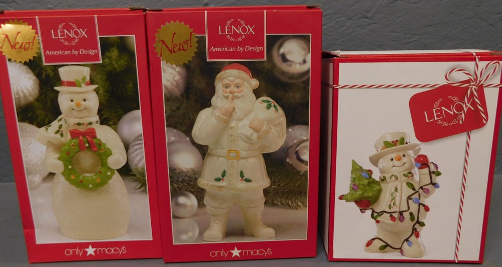 Two Lenox Porcelain Christmas Ornaments (1 of 1)