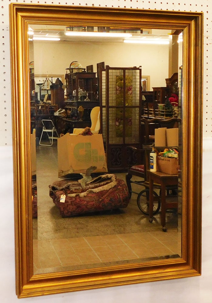 Gilded Framed Beveled Mirror (1 of 4)