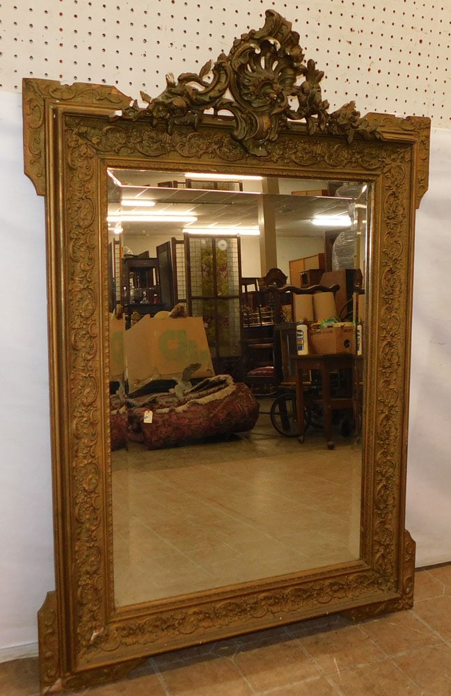 Ornate Gilded Framed Mirror (1 of 6)