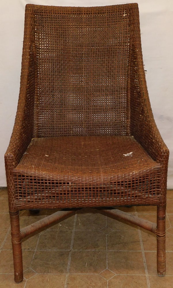 Antique Wicker Arm Chair (1 of 3)