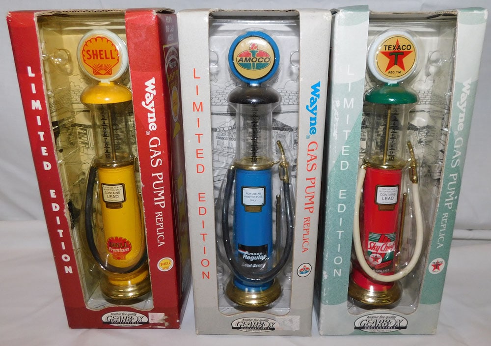 Three Collectible Gas Pumps in Original Boxes (1 of 4)